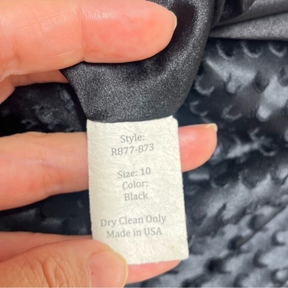 Maria Pinto Bubble Hem Boatneck Midi Black Dress 10 - Picture 13 of 13